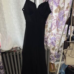 Almost Famous Black Straight Leg Jumpsuit